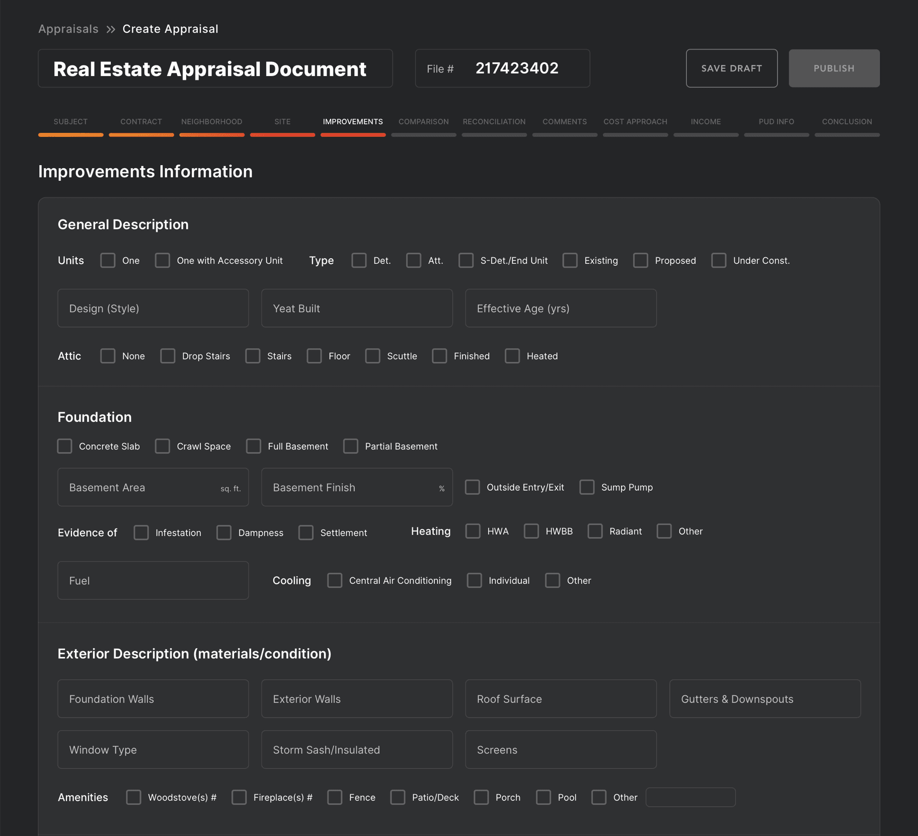 AuctionBlaze Appraisals UI